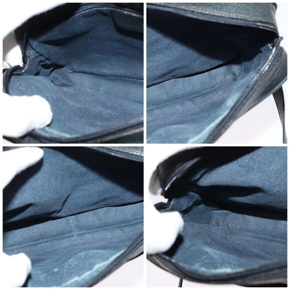 GUCCI GG Supreme Sherry Line Shoulder Bag PVC Navy Gold - Picture 13 of 15